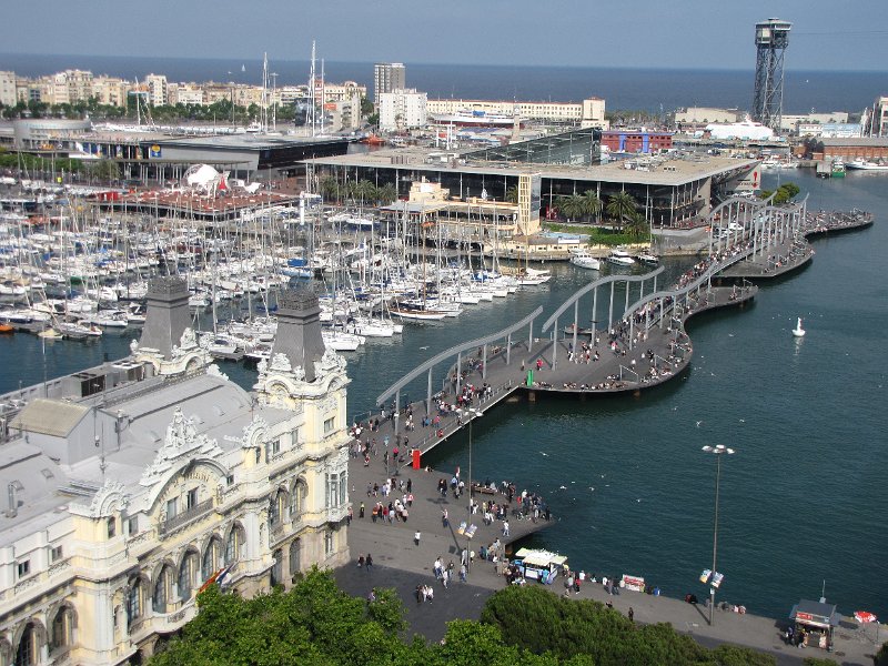 rambla del mar.jpg - De Rambla del mar in de haven van Barcelona.